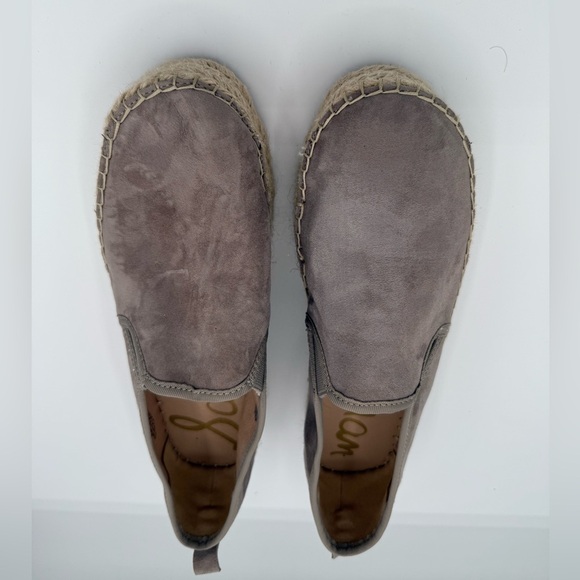 Sam Edelman platform flats suede upper size 9 mouse gray color - Picture 2 of 7